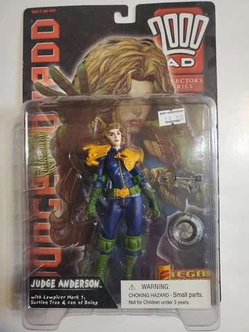 2000 AD Judge Anderson 6" scale Action Figure Series 1999 Reaction NIB 2-3 Cover