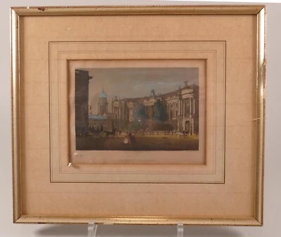 Stahlstich gerahmt Heinrich Hintze die königliche Bibliothek Berlin 1832 - Bild 1 von 4