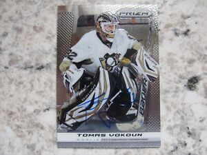 Pittsburgh Penguins Tomas Vokoun Signed Autographed 2013-14 Panini Prizm Mint