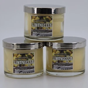 Bath Body Works LIMONCELLO Scented MINI Candle 1-wick 1.3 oz White Barn Kitchen - Picture 1 of 7