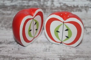 Juego de coctelera de sal y pimienta de colección manzanas mitades cocina rojo verde juego de coctelera de frutas - Imagen 1 de 8