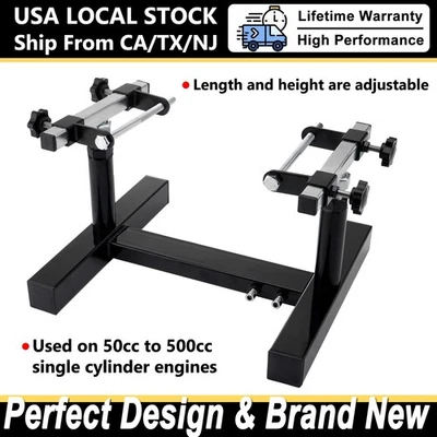 Heavy Duty Motorcycle Engine Stand 50-500cc Dirt Bike Motocross Repair Rebuild Foto 1 de 4