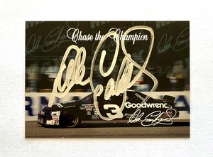 Dale Earnhardt NASCAR 1995 Maxx Chase the Champion #4 of 10 Autographed Signed - Picture 1 of 4