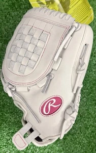Women's Rawlings Liberty Advanced 12" Fast pitch Softball Glove NWT White Pink - Picture 1 of 7