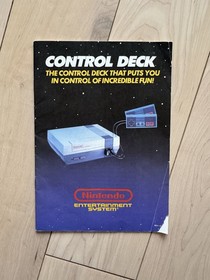 Original Nintendo NES Control Deck with Power Pad Instruction Manual - English