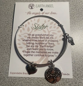 Schwester Armband Erde Engel Neu In Passender Box Nickelfrei - Bild 1 von 7