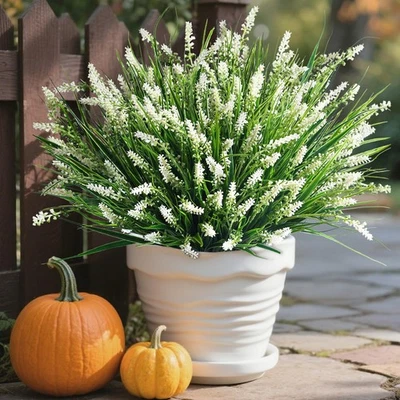 Artificial Plants Fake Flowers Monkey Grass for Outdoors,UV Resistant Realist... - Image 1 of 4