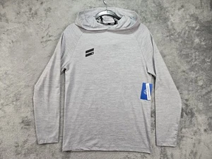 Hurley Herren kleiner hellgrauer Hoodie Performance Stretch Pullover leicht neu mit Etikett - Bild 1 von 21