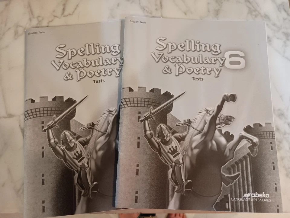 Abeka 2 Spelling Vocabulary & Poetry Test. Grade 6th - Image 1 of 1