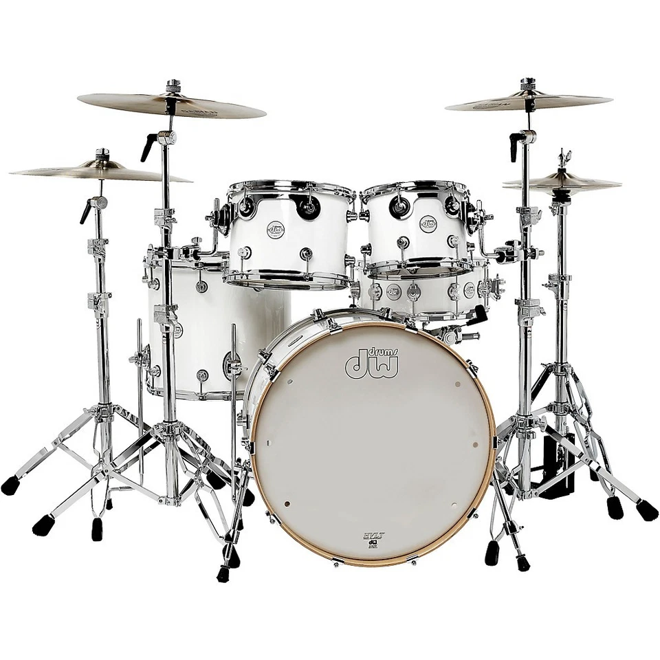 DW Design Series 4-piece Maple Shell Pack 10/12/16/22 Gloss White DDLG2214WH