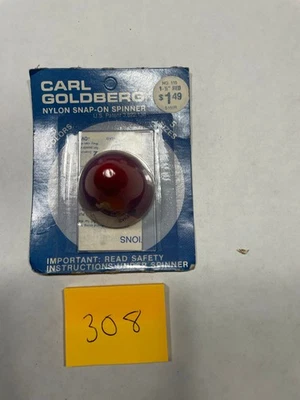 VINTAGE R/C CARL GOLDBERG 1 1/2"  NYLON SNAP - ON  SPINNER   #115  RED - Image 1 of 4