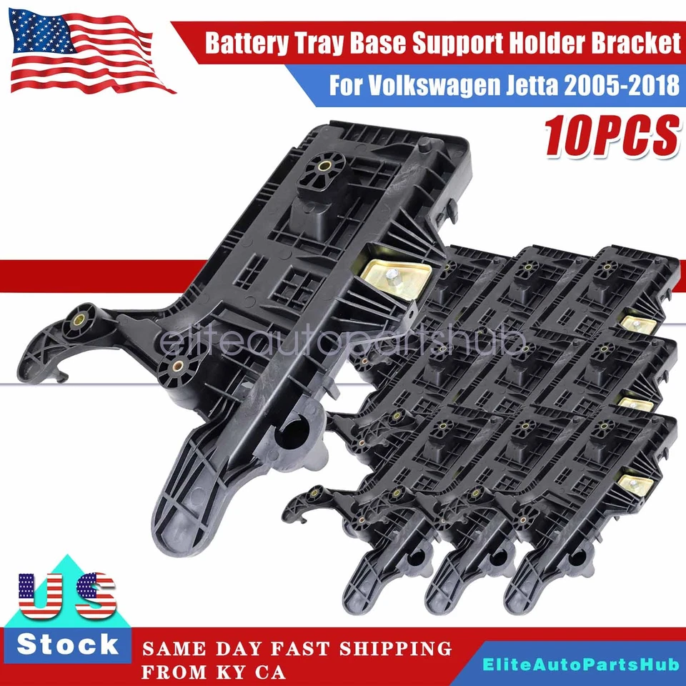 10x Nuevo Para Volkswagen Jetta 2005-2018 Bandeja Batería Base Soporte Soporte Soporte Foto 1 de 4