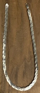 Damen 925 Sterlingsilber ITAOR Italien 7,7 mm 16 3/4" geflochten Fischgrät Halskette - Bild 1 von 10