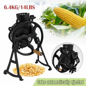 Heavy Duty Manual Farm Hand Corn Sheller Fare Niblet Tool Hand Crank Primitive