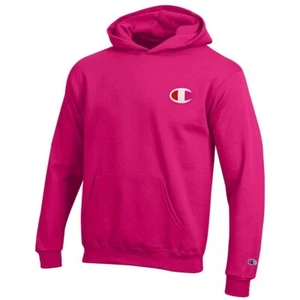 Champion Reverse Weave Youth (Knockout Pink) Pullover Hoodie - Picture 1 of 1