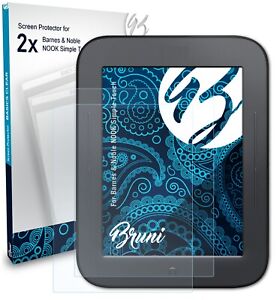 Bruni 2x Protective Film for Barnes & Noble NOOK Simple Touch Screen Protector