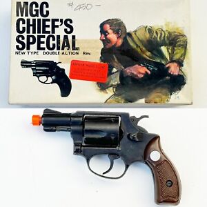 MGC Smith & Wesson Chiefs Special.38 Snub Nose Métal Réplique Accessoire avec Boîte-RARE !!!