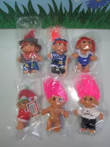 LOTTO 6 TROLL NUOVI CON DIFETTI - 3" e 5" Russ Trolls - NUOVI IN BUSTINA ORIGINALE - Foto 1 di 7