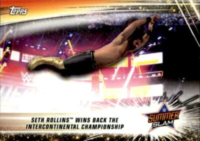 Seth Rollins 2019 Topps Summer Slam WWE Leadup Roster Card #93 - Image 1 of 2