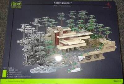 Fallingwater The Atom Brick Frank Lloyd Wright premium building model kit - Image 1 of 4