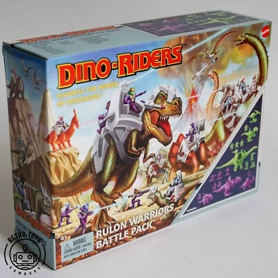 DINO RIDERS Rulon Warriors Dinosaurier Battle Pack Exclusive Mattel Neu OVP MISB