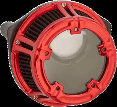 Arlen Ness Method Clear Series Air Filter Red Harley Ultra Limited Low 15-16 - Image 1 of 3