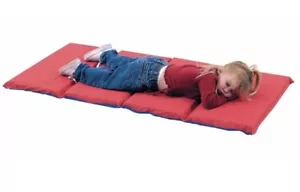 Children's Factory 2" Infection Control Folding Mat, Red/Blue 24"x48" 4 Sections - Picture 1 of 1