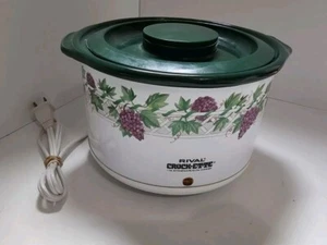 Rival Crock-ette 1 Qt Stonewear Slow Cooker Model 3205 120V Lid Tested Working - Picture 1 of 5