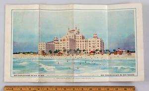 Don Cesar Hotel Foldout Picture Brochure Heliotherapy St. Petersburg FL c. 1930 - Picture 1 of 4
