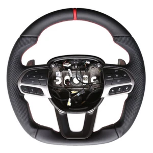 Dodge Lenkrad Challenger Charger Durango Abgeflacht NEU Neu Beziehen 12Uhr 58327 - Bild 1 von 4