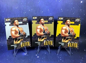 Powerhouse Hobbs 2023 UD AEW Gold Silver We Are All Elite Wrestling Upper Deck - Picture 1 of 14