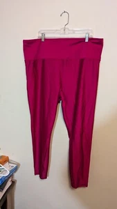NWT Athleta Elation Shine Tight High Rise Shimmer Hot Pink Ladies Leggings, 3XL - Picture 1 of 6