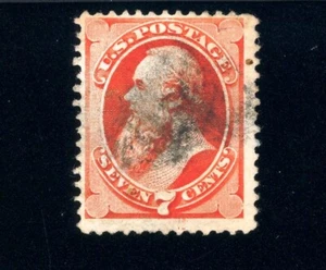 USAstamps Used FVF US Serie of 1870 Stanton Scott 138 Grilled +Cert SCV $525+ - Picture 1 of 3