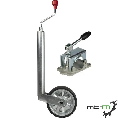 AL-KO 1222437 Stützrad Ø 48 mm, Stützlast 300 kg mit Guss Klemmbügel Ø 48 mm - Bild 1 von 4