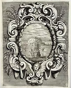 1695 Gabriel Ehringer (1652-1736) per Celestino Sfondrati, grande stemma - Foto 1 di 2
