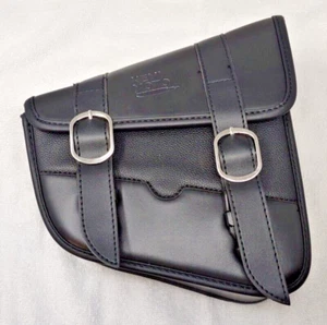 Alforja Kemi Moto de cuero sintético negra para moto - Imagen 1 de 15