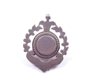 Antigua medalla victoriana Albert Fob plata esterlina pesada Fattorini 1893 HM 26,7 g - Imagen 1 de 7