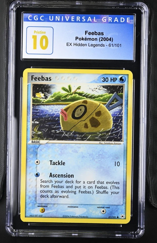 2004 Pokemon EX Hidden Legends Feebas #61 CGC 10 PRISTINE LOW POP - Image 1 of 2