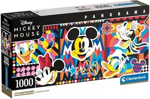 NEW Clementoni Panorama Jigsaw Puzzle 1000 Pieces 39871 Disney Mickey Mouse - Imagen 1 de 2