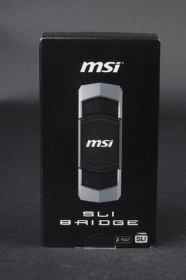 MSI 2 Way SLI Bridge L Titanium 60MM HB MS4395 for Nvidia GPUs - Image 1 of 4