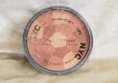 N.Y.C. NYC NEW YORK COLOR WHEEL Mosaic Face Powder ROSE GLOW 725A - Image 1 of 4