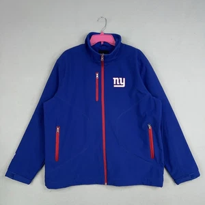 New York Giants Jacket Mens Extra Large Blue Red NFL Football Full Zip Sports - Picture 1 of 15