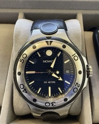 Relógio masculino de aço inoxidável Movado Series 800 Ref-260010 84.C2.1895.1 - Imagem 1 de 4