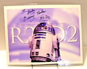 AUTÓGRAFO PERSONALIZADO - R2-D2 - KENNY BAKER - SW: EPISODIO I LA AMENAZA FANTASMA - Imagen 1 de 2