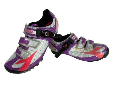 DIADORA Tornado Ciclismo MTB Zapatos Damas EU38 US7 UK5 Mondo 235 mm cs692 Foto 1 de 4