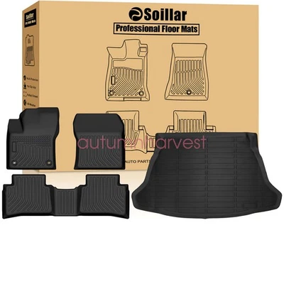 Floor Mats/Trunk Cargo Liner 3D For 2016-2022 Toyota Prius 4Door All Weather TPE Foto 1 de 4