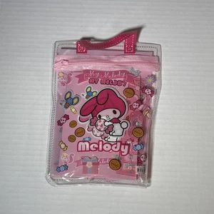 Entzückende Sanrio My Melody Schreibwaren Vinyl Beuteltasche gefüllt mit Bleistiften - Bild 1 von 4