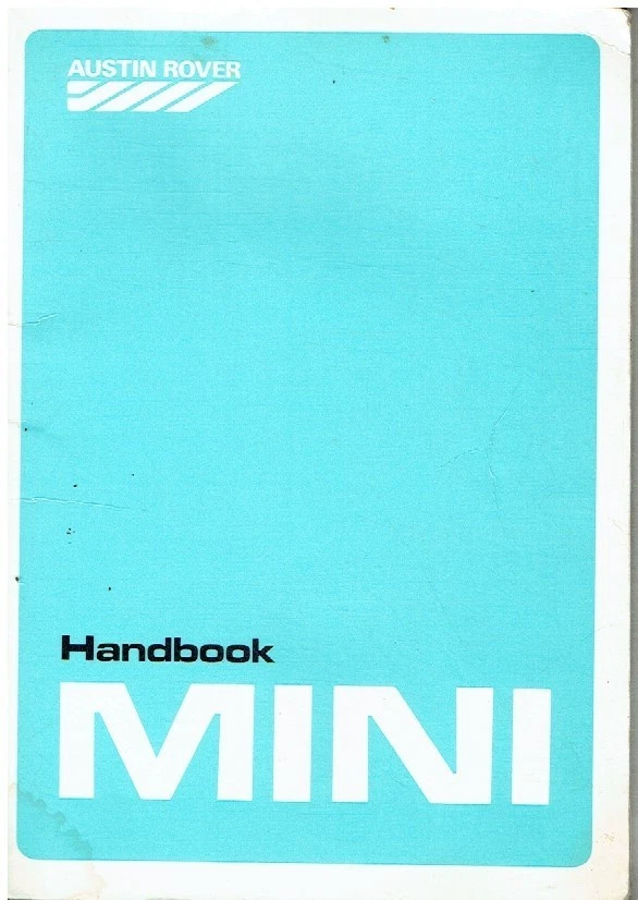 MINI 1000 SALOON ORIGINAL 1988 OWNERS INSTRUCTION & MAINTENANCE HANDBOOK - Image 1 of 1