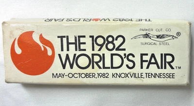 Navaja de Bolsillo Parker Cutlery De Colección Feria Mundial 1982 Coleccionable con Caja Foto 1 de 4
