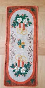 Scandinavian Christmas hessian table runner - Picture 1 of 14